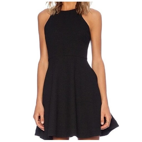 Elizabeth and James Dresses & Skirts - Classic Black Halter Skater Dress